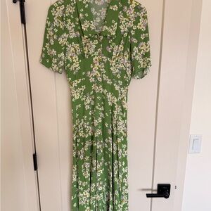 Love By Design Green Floral Midi Dress